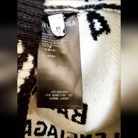 BALENCIAGA Logo intarsia wool sweater - Picture 6 of 9